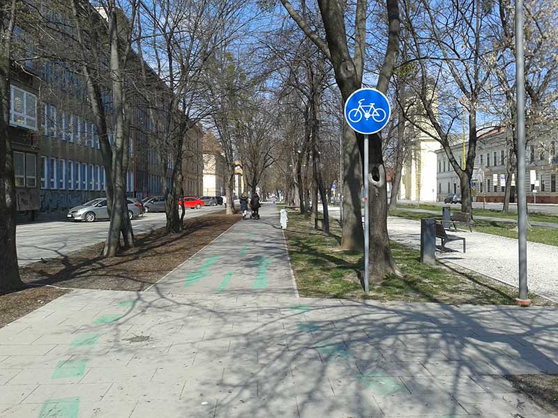 Велосипедные дорожки пересекают город вдоль и поперек