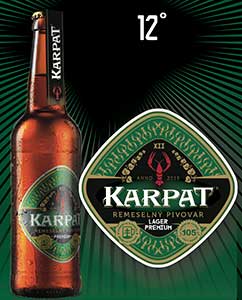 Лучшее пиво в Словакии - KARPAT Lager Premium 12 %