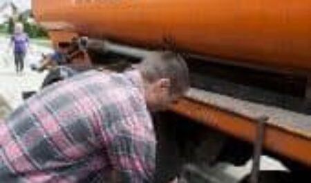 Работа коммунальных служб в Кошицах