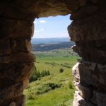 фото через бойницу Спишского града