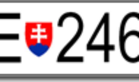Автомобильные номера в Словакии