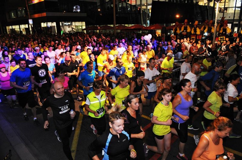 Соревнование Night Run в Кошице