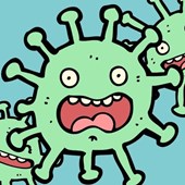 Изображение злого коронавируса